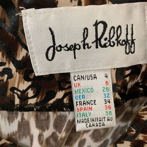 Joseph RibKoff Animal Print‎ 3/4 Sleeve Midi Dress - Picture 8 of 10